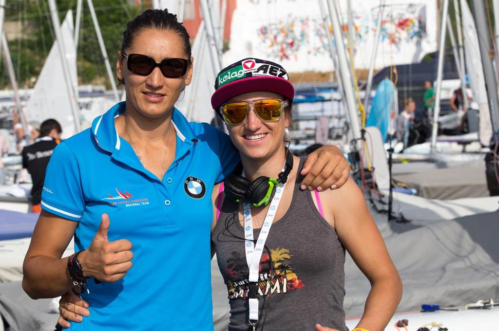 Lara Vadlau and Jola Ogar (AUT) - 2014 470 Men and Women World Championship © Nikos Alevromytis / Alen Photography http://www.alen.gr